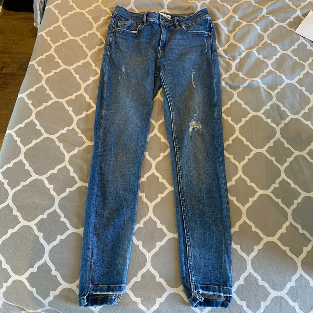 Zara cropped jeans